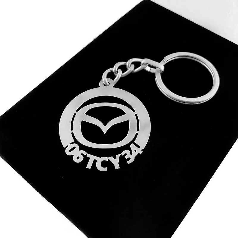 Mazda Anahtarlık - Metal Kişiye Özel 925 Ayar Gümüş Kaplama Mazda Anahtarlık - Metal Kişiye Özel 925 Ayar Gümüş Kaplama