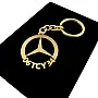 Mercedes Benz Anahtarlık - Metal Kişiye Özel Gold 24K Ayar Gerçek Altın Kaplama