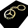 Mercedes Benz Anahtarlık - Metal Kişiye Özel Gold 24K Ayar Gerçek Altın Kaplama