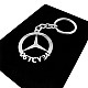 Kişiye Özel - Metal Mercedes Benz - Gümüş Anahtarlık Gerçek Gümüş Kaplama
