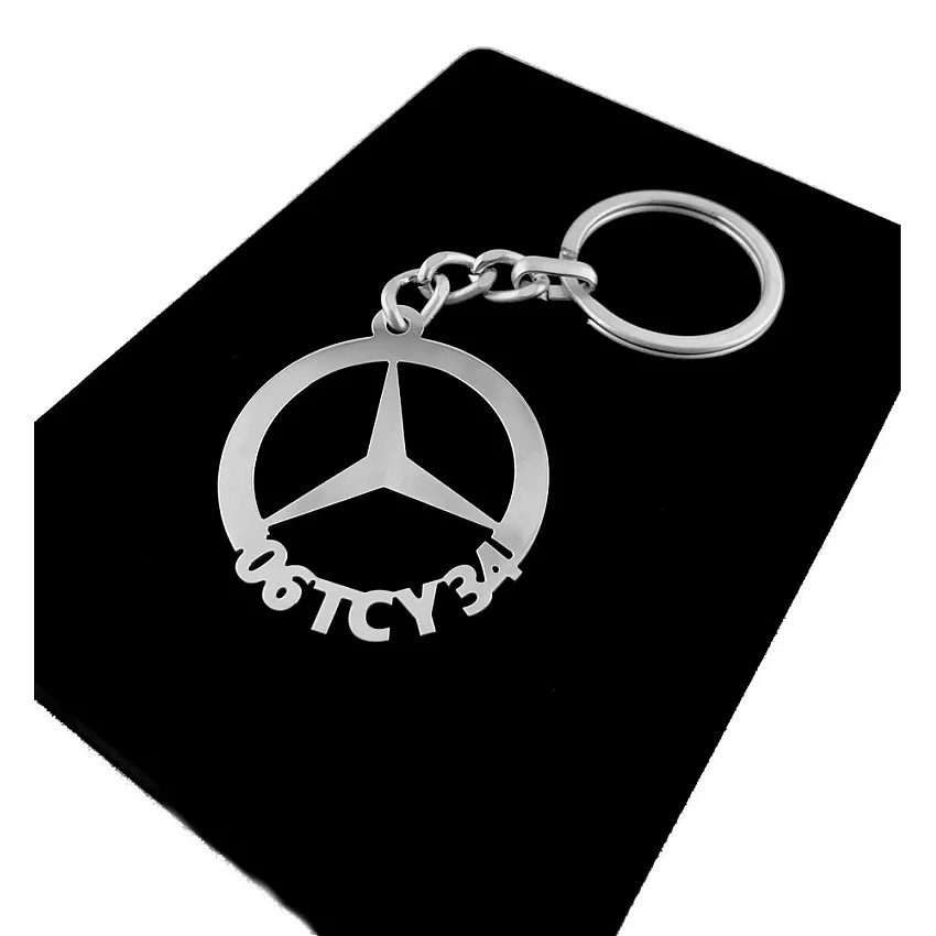 Mercedes Benz Anahtarlık - Metal Kişiye Özel 925 Ayar Gümüş Kaplama