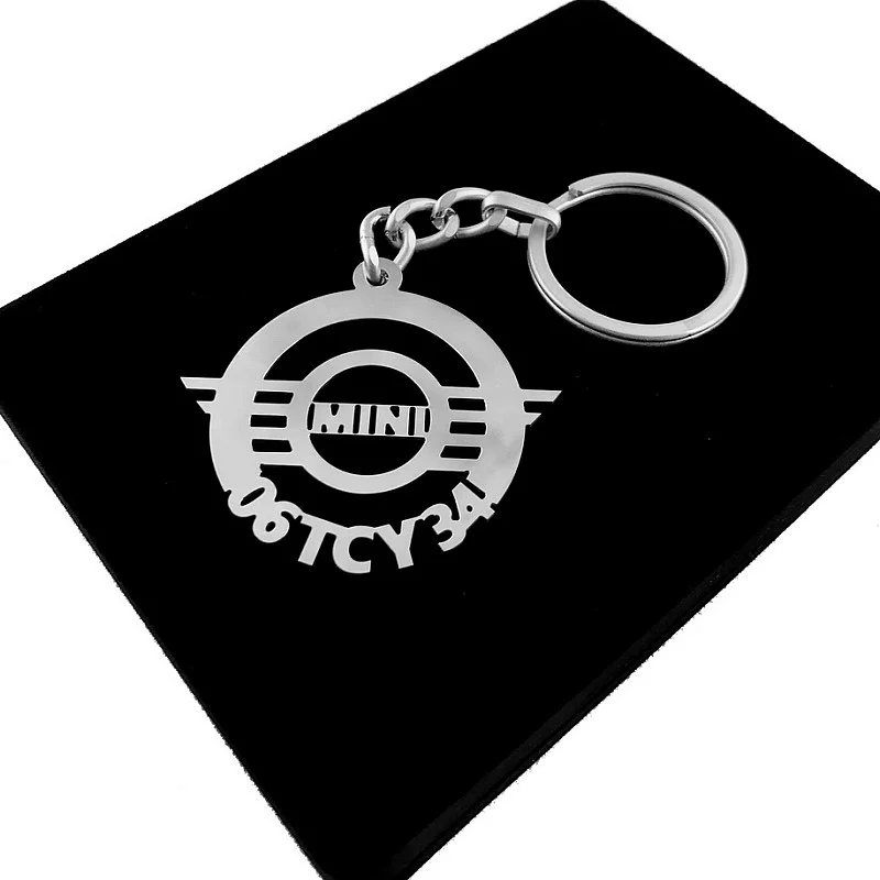 Mini Cooper Anahtarlık - Metal Kişiye Özel 925 Ayar Gümüş Kaplama Mini Cooper Anahtarlık - Metal Kişiye Özel 925 Ayar Gümüş Kaplama