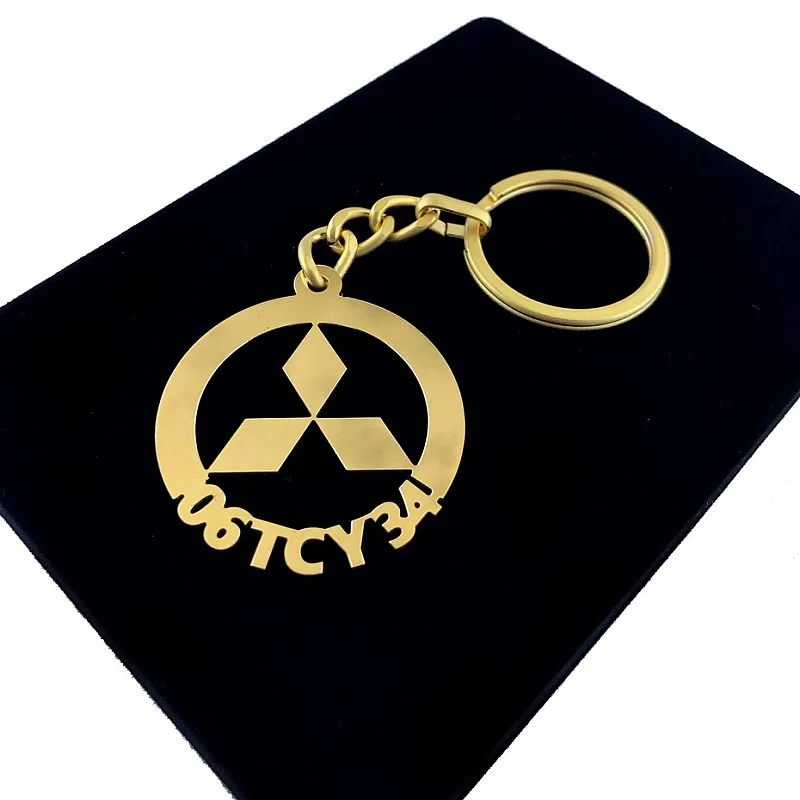 Kişiye Özel - Metal Mitsubishi - Gold Plaka Anahtarlık Gerçek Altın Kaplama Kişiye Özel - Metal Mitsubishi - Gold Plaka Anahtarlık Gerçek Altın Kaplama