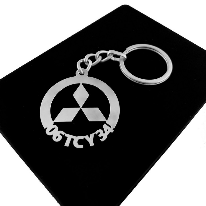 Mitsubishi Anahtarlık - Metal Kişiye Özel 925 Ayar Gümüş Kaplama