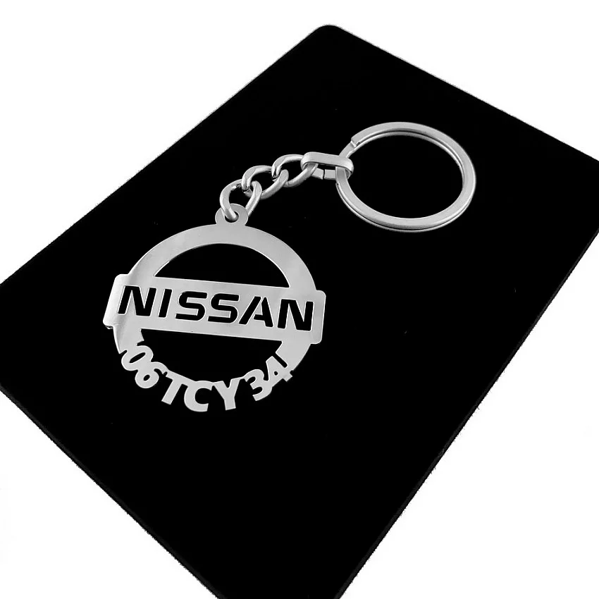 Nissan Anahtarlık - Metal Kişiye Özel 925 Ayar Gümüş Kaplama Nissan Anahtarlık - Metal Kişiye Özel 925 Ayar Gümüş Kaplama
