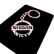 Kişiye Özel - Metal Nissan - Rose Plaka Anahtarlık Gerçek Altın Kaplama