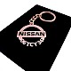 Kişiye Özel - Metal Nissan - Rose Plaka Anahtarlık Gerçek Altın Kaplama