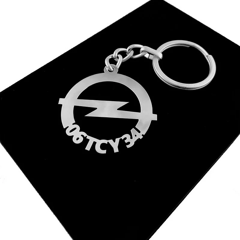 Kişiye Özel - Metal Opel - Gümüş Anahtarlık Gerçek Gümüş Kaplama
