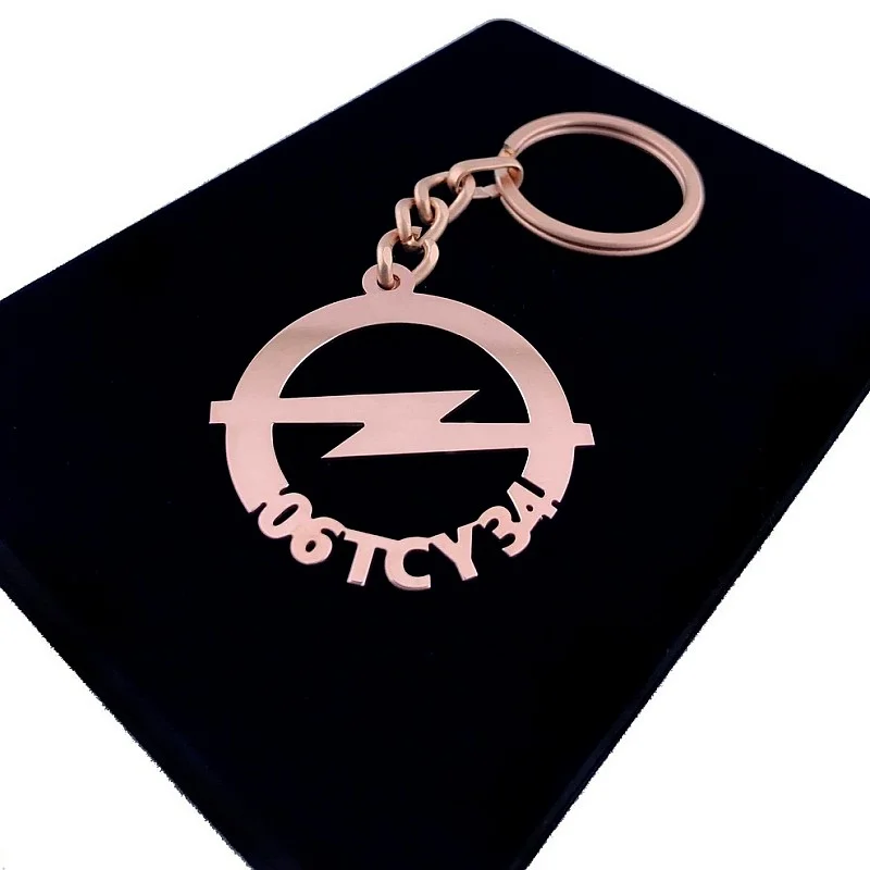 Opel Anahtarlık - Metal Kişiye Özel Rose 24K Ayar Gerçek Altın Kaplama Opel Anahtarlık - Metal Kişiye Özel Rose 24K Ayar Gerçek Altın Kaplama