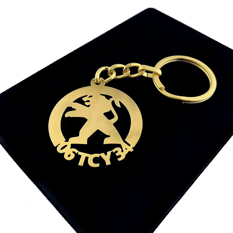 Peugeot Anahtarlık - Metal Kişiye Özel Gold 24K Ayar Gerçek Altın Kaplama Peugeot Anahtarlık - Metal Kişiye Özel Gold 24K Ayar Gerçek Altın Kaplama
