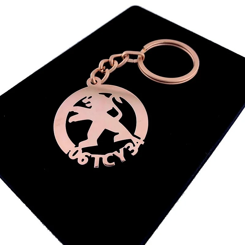 Peugeot Anahtarlık - Metal Kişiye Özel Rose 24K Ayar Gerçek Altın Kaplama Peugeot Anahtarlık - Metal Kişiye Özel Rose 24K Ayar Gerçek Altın Kaplama
