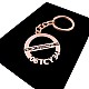 Kişiye Özel - Metal Porsche - Rose Plaka Anahtarlık Gerçek Altın Kaplama
