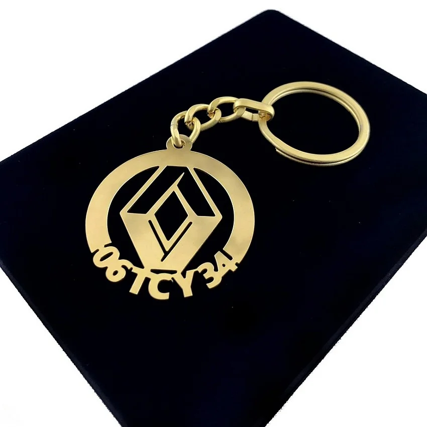 Renault Anahtarlık - Metal Kişiye Özel Gold 24K Ayar Gerçek Altın Kaplama Renault Anahtarlık - Metal Kişiye Özel Gold 24K Ayar Gerçek Altın Kaplama