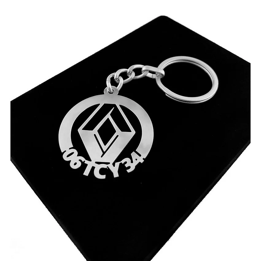 Renault Anahtarlık - Metal Kişiye Özel 925 Ayar Gümüş Kaplama