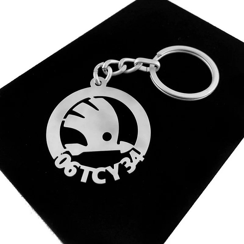 Skoda Anahtarlık - Metal Kişiye Özel 925 Ayar Gümüş Kaplama Skoda Anahtarlık - Metal Kişiye Özel 925 Ayar Gümüş Kaplama
