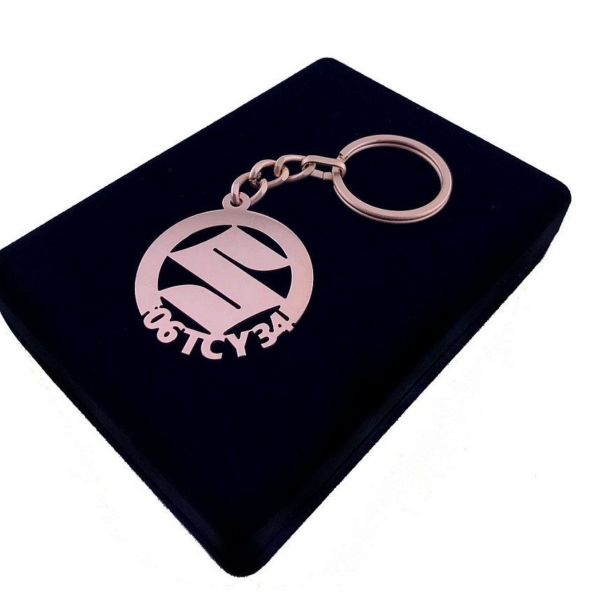 Suzuki Anahtarlık - Metal Kişiye Özel Rose 24K Ayar Gerçek Altın Kaplama