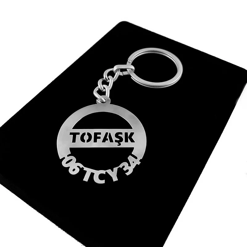 (Tofaş Anahtarlık - Metal Kişiye Özel 925 Ayar Gümüş Kaplama)