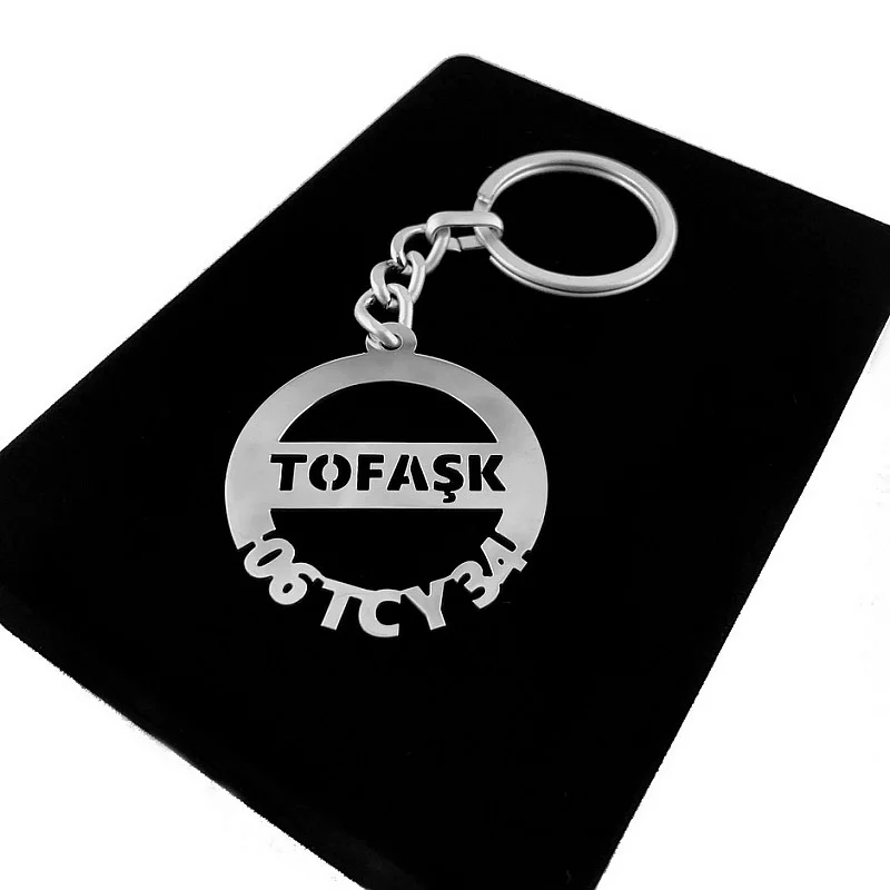 (Tofaş Anahtarlık - Metal Kişiye Özel 925 Ayar Gümüş Kaplama)