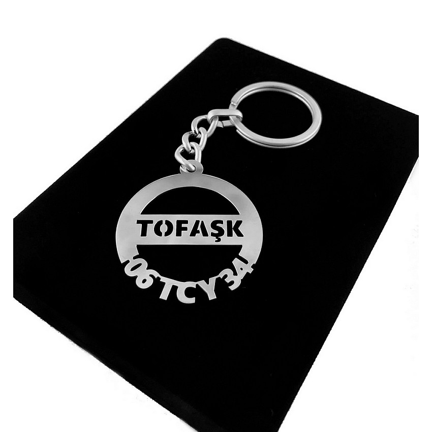 Tofaş Anahtarlık - Metal Kişiye Özel 925 Ayar Gümüş Kaplama