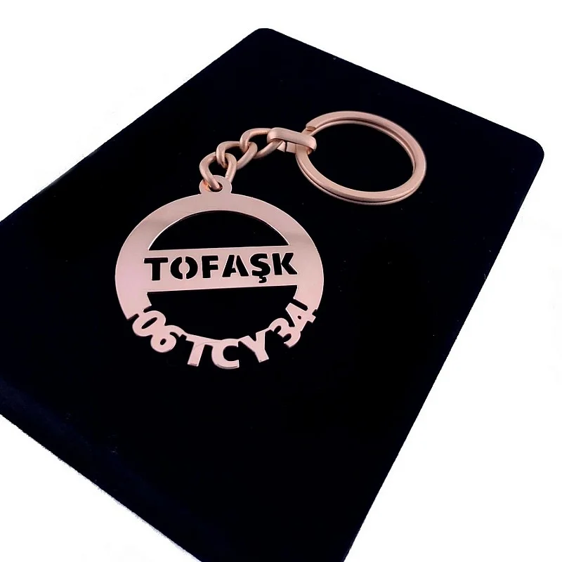 Tofaş Anahtarlık - Metal Kişiye Özel Rose 24K Ayar Gerçek Altın Kaplama Tofaş Anahtarlık - Metal Kişiye Özel Rose 24K Ayar Gerçek Altın Kaplama