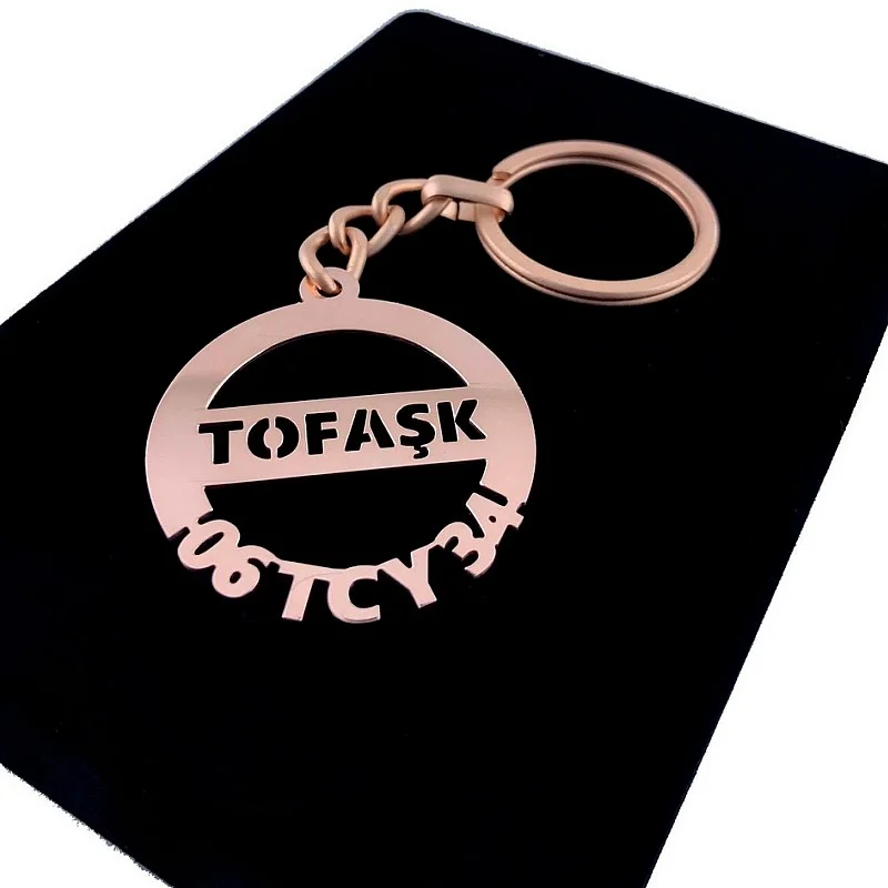 Tofaş Anahtarlık - Metal Kişiye Özel Rose 24K Ayar Gerçek Altın Kaplama Tofaş Anahtarlık - Metal Kişiye Özel Rose 24K Ayar Gerçek Altın Kaplama