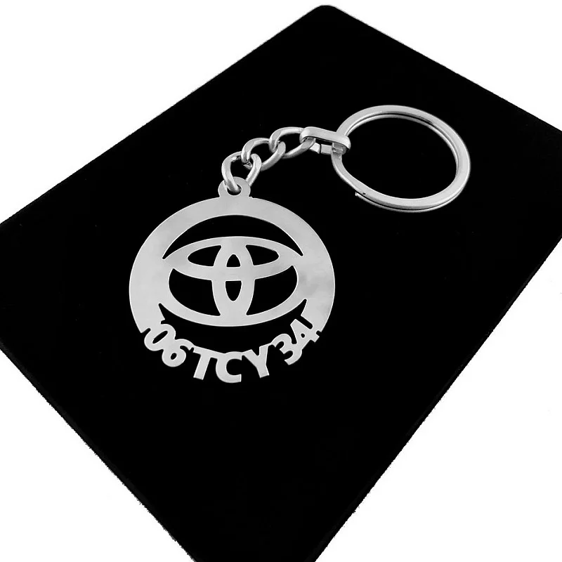 Toyota Anahtarlık - Metal Kişiye Özel 925 Ayar Gümüş Kaplama Toyota Anahtarlık - Metal Kişiye Özel 925 Ayar Gümüş Kaplama
