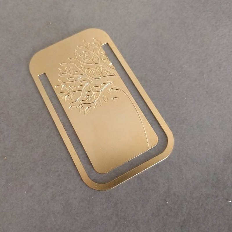 Kişiye Özel - Metal Dikdörtgen Kitap Ayracı