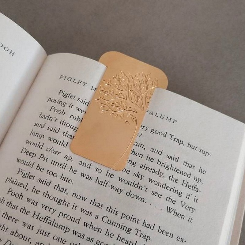 Kişiye Özel - Metal Dikdörtgen Kitap Ayracı