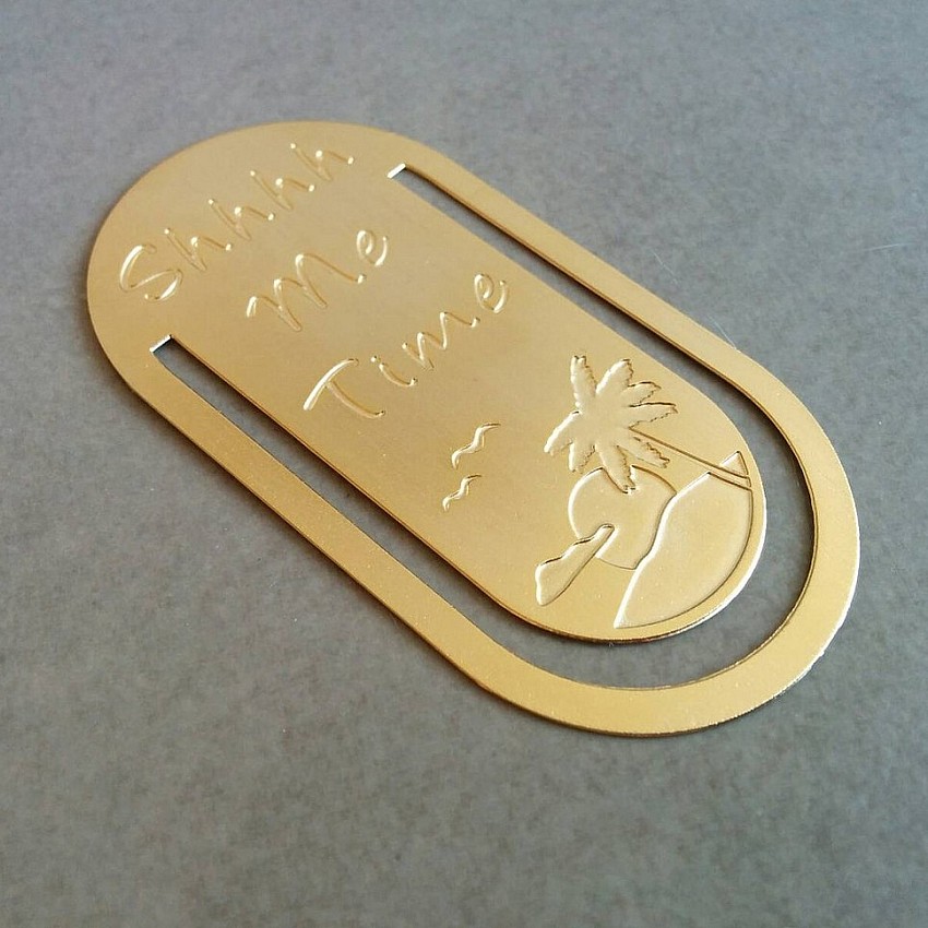 Kişiye Özel - Metal Elips Kitap Ayracı