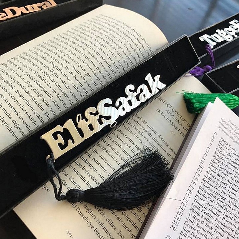 Kişiye Özel - Metal İsimli Kitap Ayracı