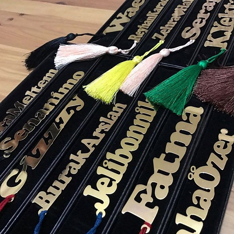 Kişiye Özel - Metal İsimli Kitap Ayracı