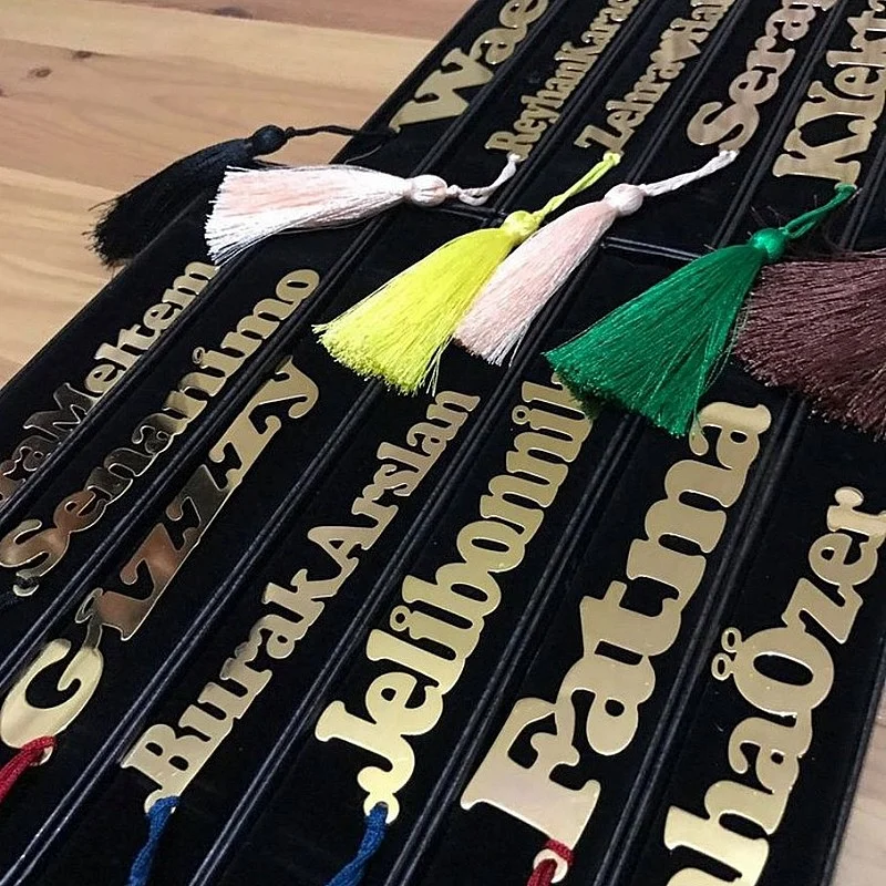 Kişiye Özel - Metal İsimli Kitap Ayracı