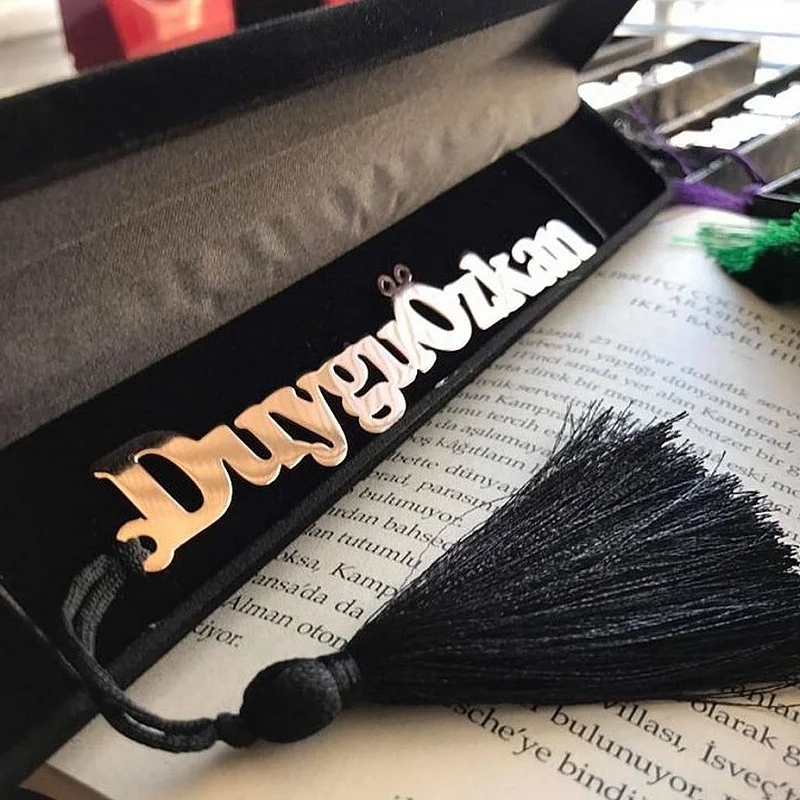 Kişiye Özel - Metal İsimli Kitap Ayracı