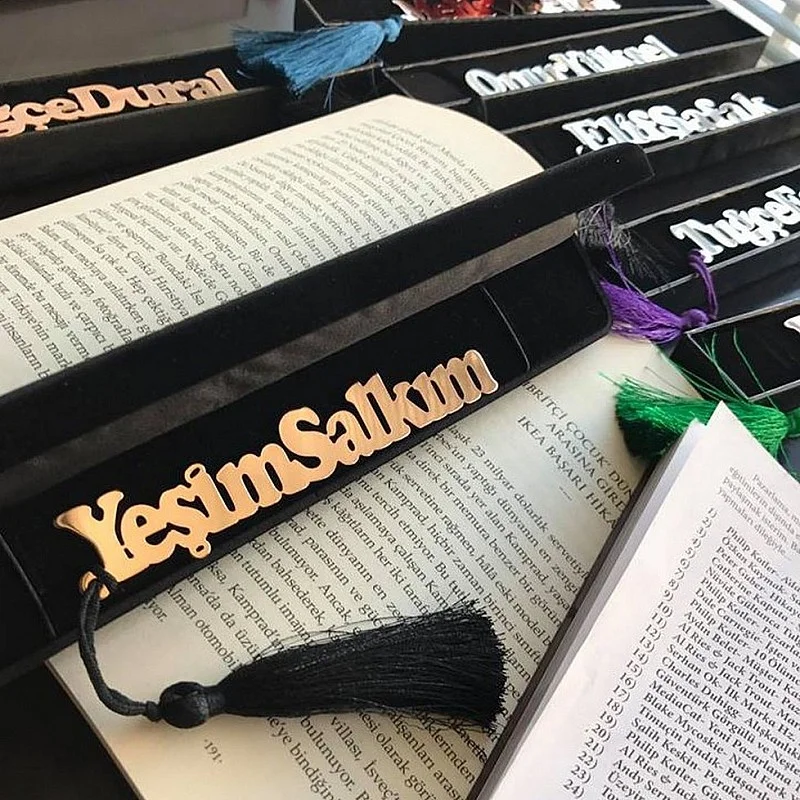 Kişiye Özel - Metal İsimli Kitap Ayracı