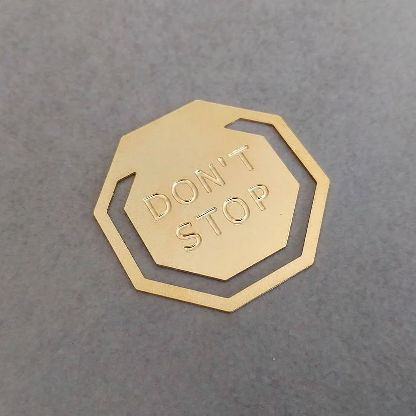 Kişiye Özel - Metal Yedigen Kitap Ayracı