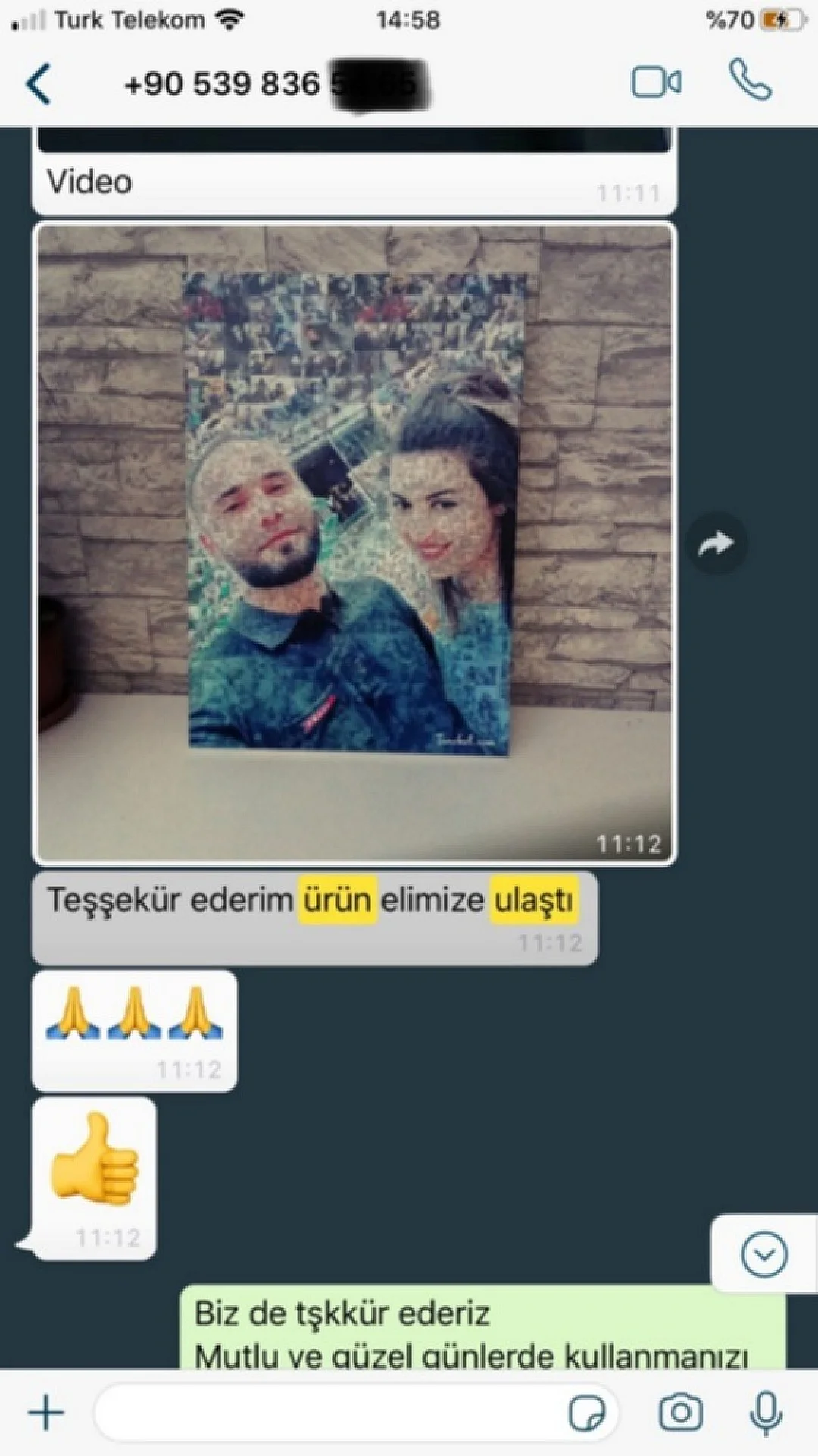 Sizden Gelen Whatsapp Mesajları