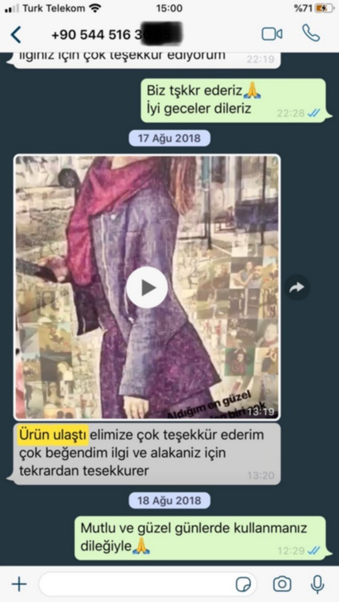 Sizden Gelen Whatsapp Mesajları