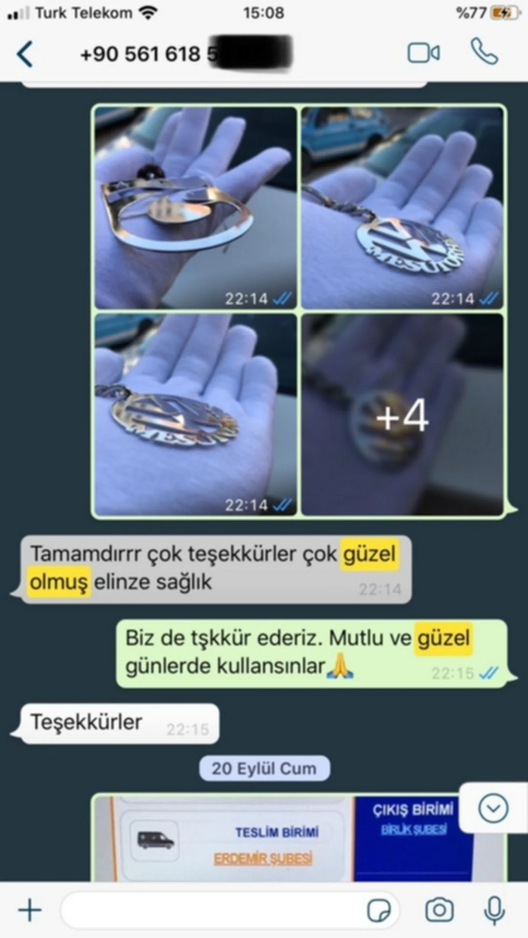 Sizden Gelen Whatsapp Mesajları