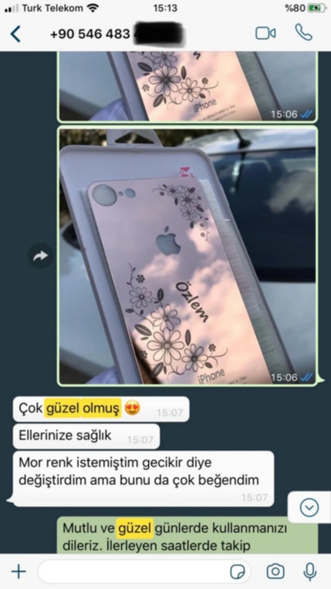 Sizden Gelen Whatsapp Mesajları