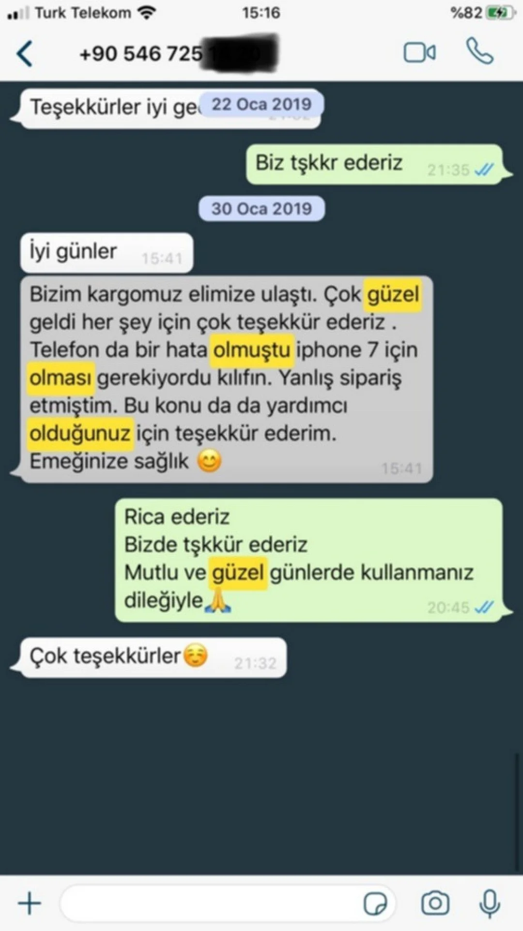 Sizden Gelen Whatsapp Mesajları