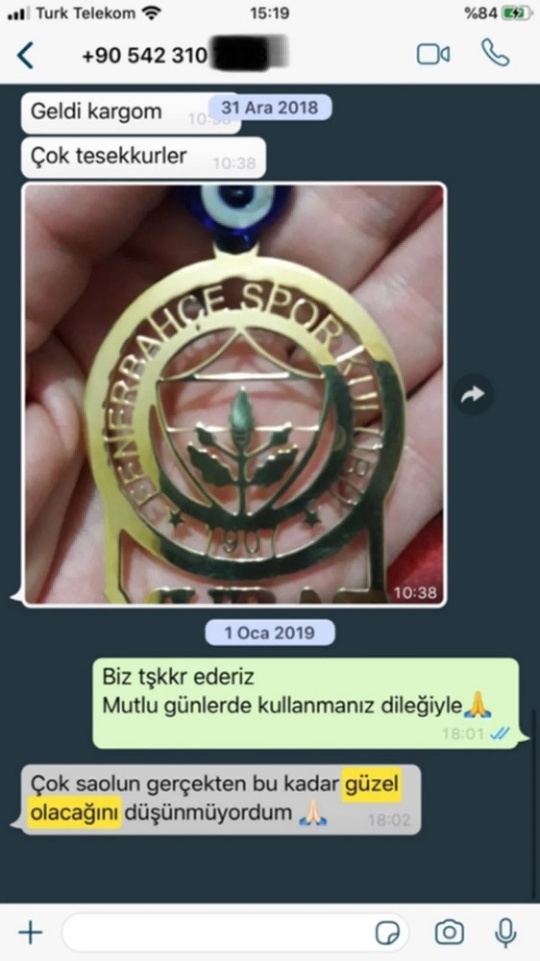 Sizden Gelen Whatsapp Mesajları