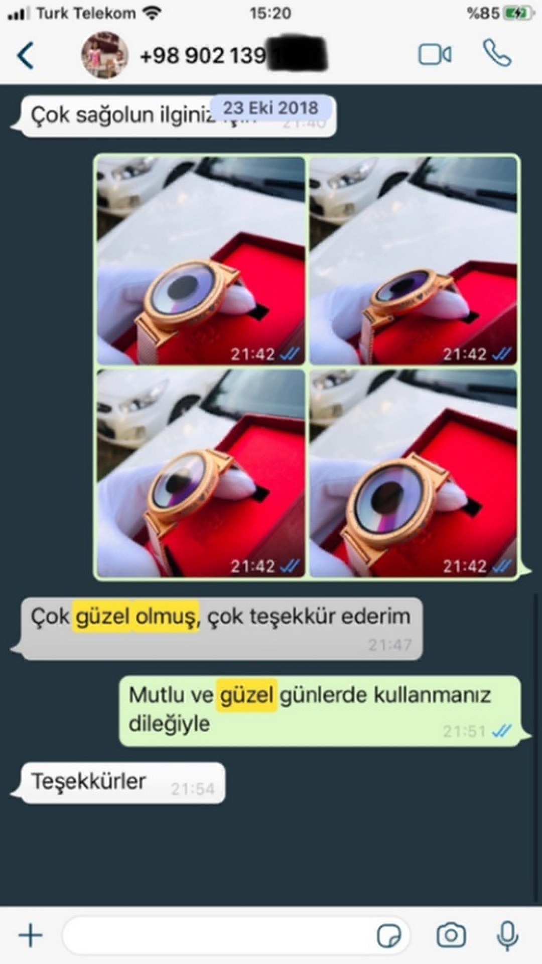 Sizden Gelen Whatsapp Mesajları