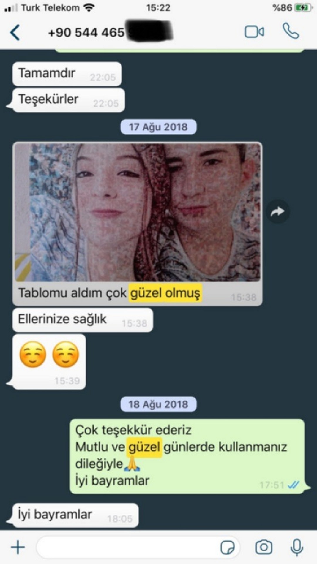 Sizden Gelen Whatsapp Mesajları