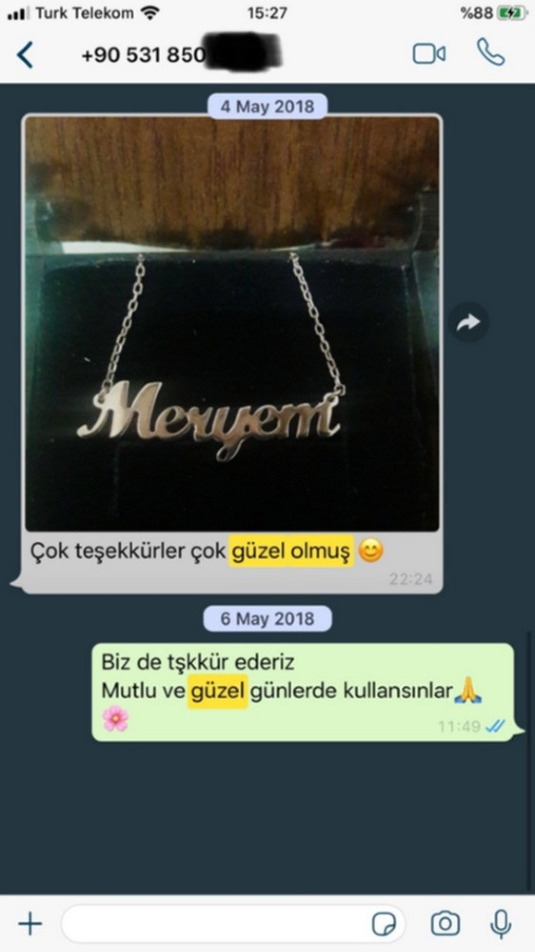 Sizden Gelen Whatsapp Mesajları