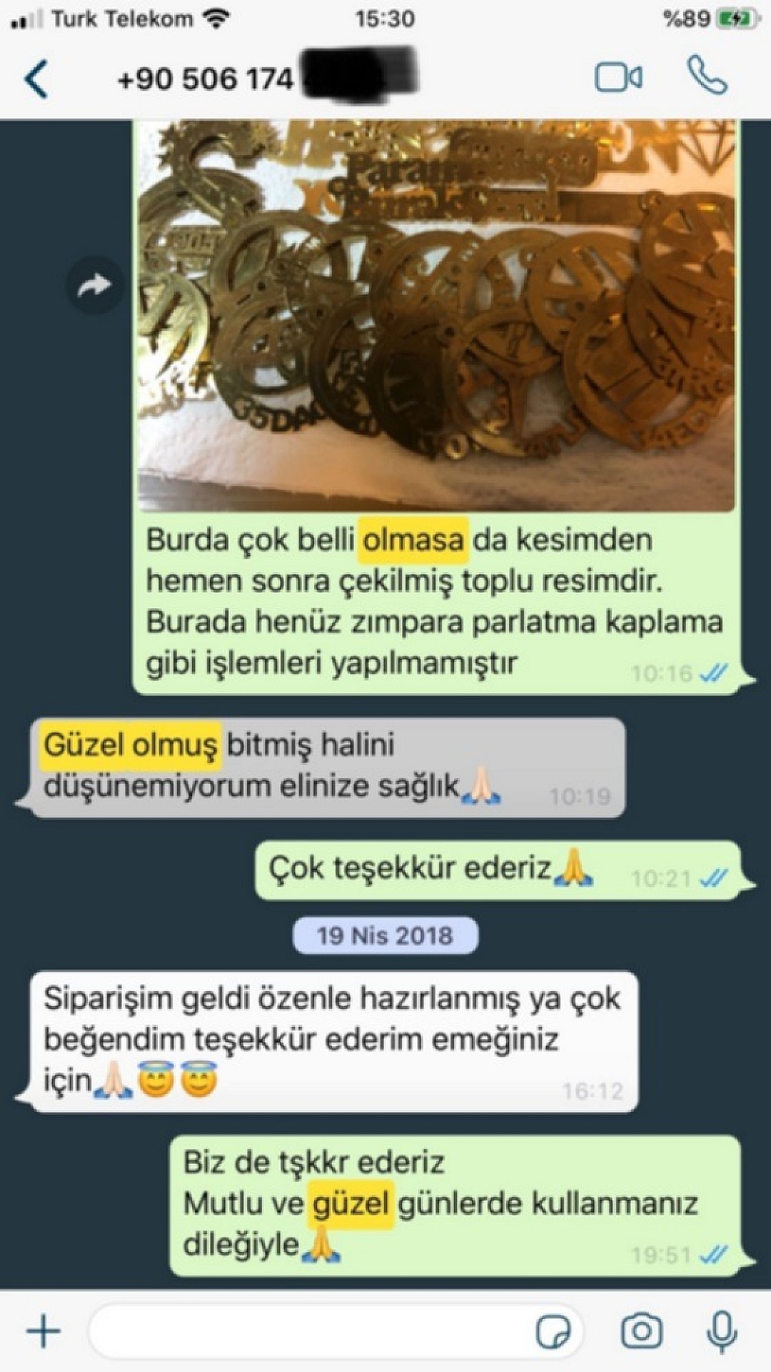 Sizden Gelen Whatsapp Mesajları