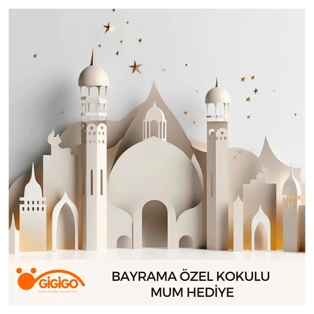 Bayrama Özel Kokulu Mum Hediye