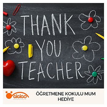 Öğretmene Kokulu Mum Hediye