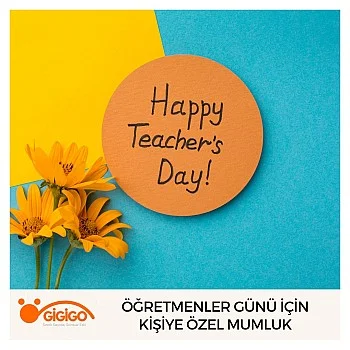 Öğretmenler Günü İçin Kişiye Özel Mumluk