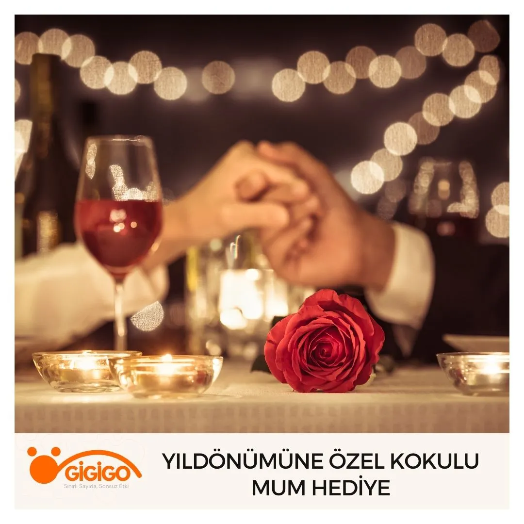 Yıldönümüne Özel Kokulu Mum Hediye