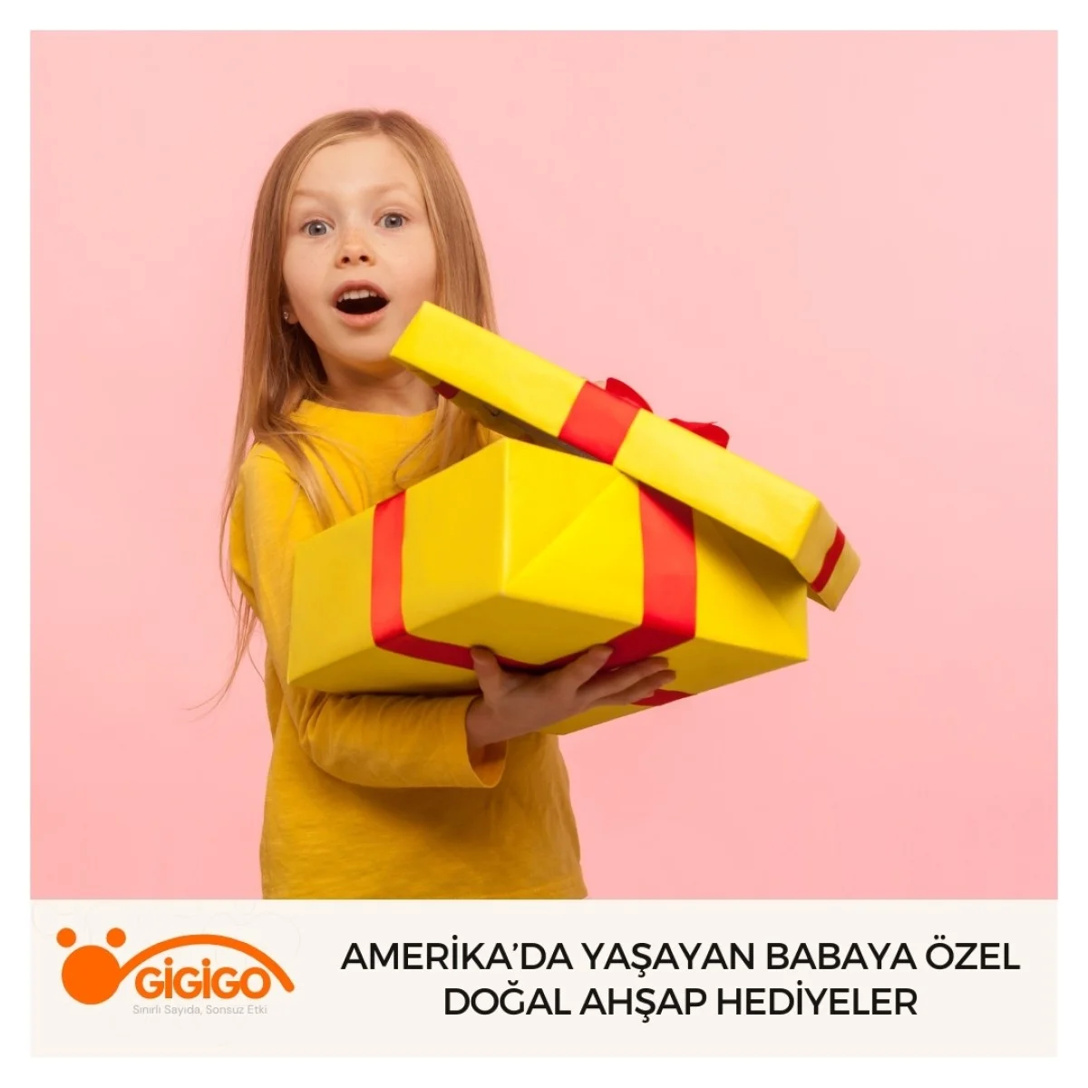 Amerika’da Yaşayan Babaya Özel Doğal Ahşap Hediyeler